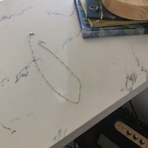 Silver choker necklace